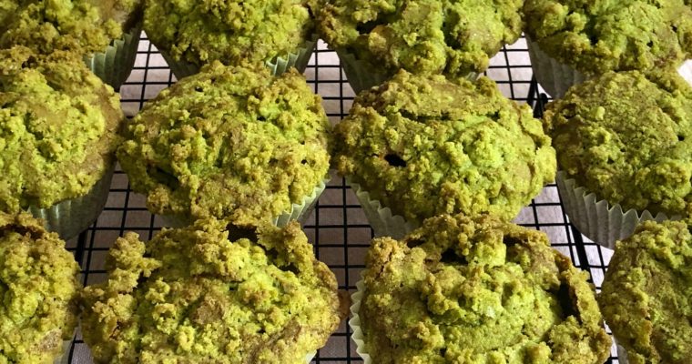 Matcha green tea muffins