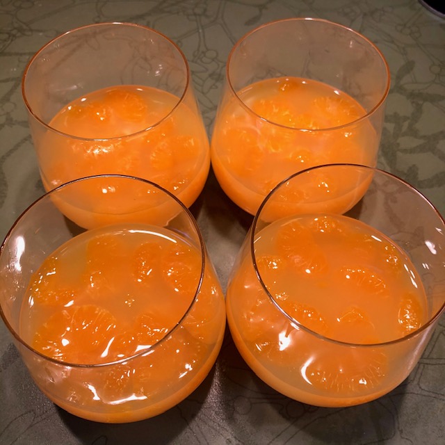Mandarin orange dessert - useing orange juice