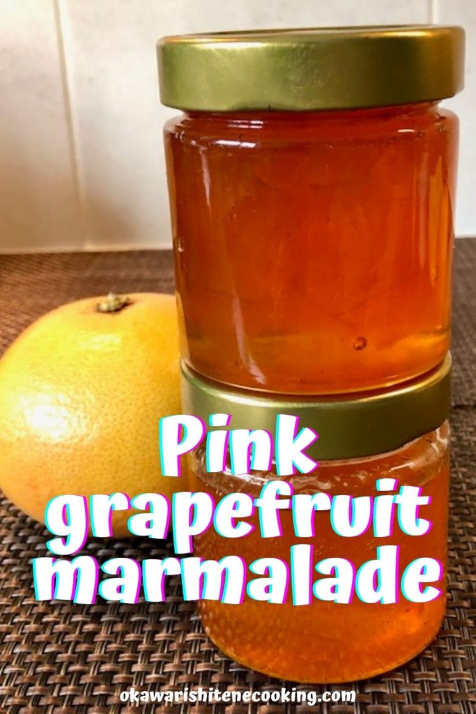 Pink grapefruit marmalade
