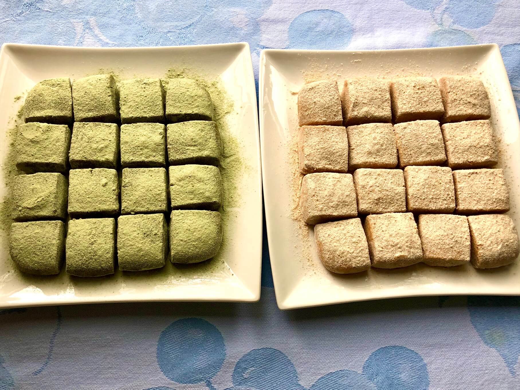 Japanese cube cookies – Matcha / Kinako