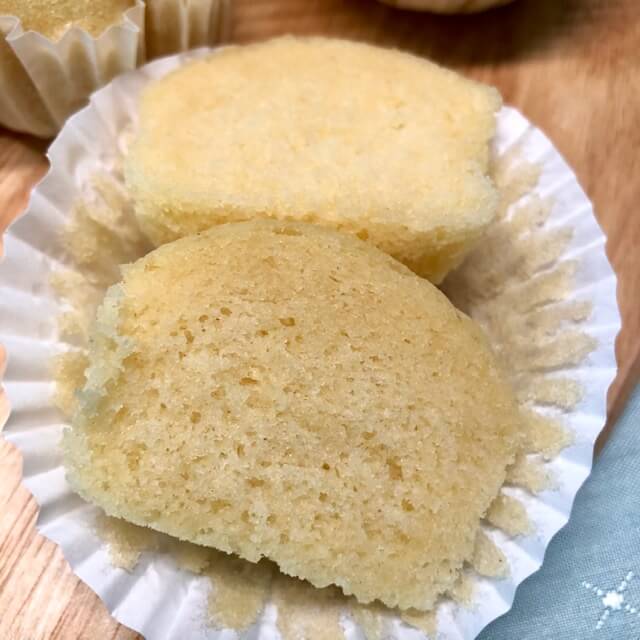 Soy sauce steamed cake - cross section photo