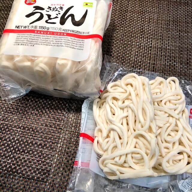 Yaki Udon - stir fried noodles - Frozen udon noodles