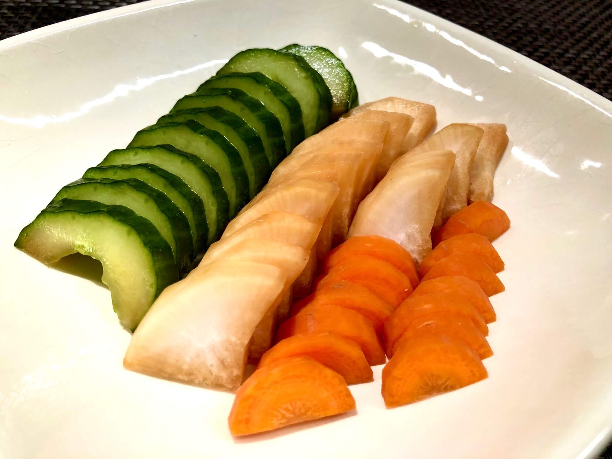 Japanese pickled vegetables “Tsukemono”
